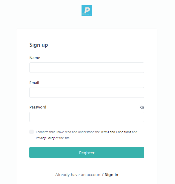 Sign-Up Page